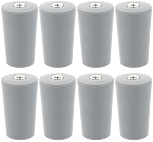 HOOTNEE Rollladenstopper Kunststoff 8 Stück Rollladenanschlag Stopper Stopper Für Rollladenprofil Für Rollladenreparatur Fenstersicherung Einfach Montierbar Grauer Kunststoffpuffer