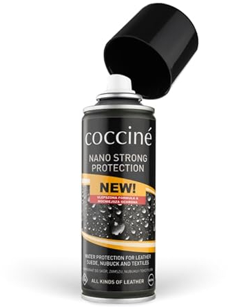 Coccine - Imperméabilisant Spray Chaussures Nano Strong Protection, Protecteur des Chaussures Pour Cuir, Textile, Outdoor, Imperméabilisation du Nubuck, Velours, Cuir Fleuri - 230 ml