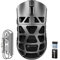 ATTACK SHARK R3PRO 46g SUPERLIGHT Magnesium Alloy Mouse, 8000Hz Wireless Polling Rate, 26000DPI, 2.4G/BT/Wired Gaming Mouse, PixArt PAW3395 Sensor, Programmable Mice with Coiled Cable, PC/Mac, Grey