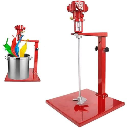 Pneumatischer Farbmischer mit Ständer, automatischer Hubrührer, for Mischen von Futter, Gips, Farbe, Zement, Mörtel, einstellbare Geschwindigkeit 1500-2600 U/min