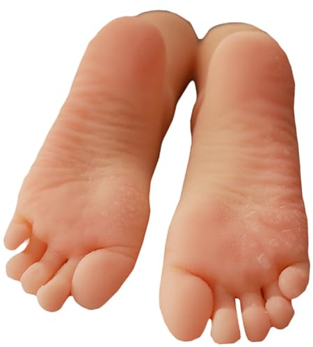 LKYLVEE 1 Paar Weiches Silikon Lifesize Mädchen Schaufensterpuppe Lebensgröße Fuß Schaufensterpuppe Display Schuhe Socke Display Kunst Skizze