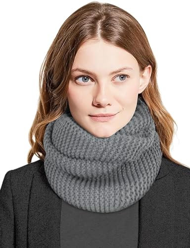 MELLIEX Loop Schal Damen Strickschal Kuschelig Schlauchschal Warme Winterschal Rundschal Weich Für Winter Und Herbst