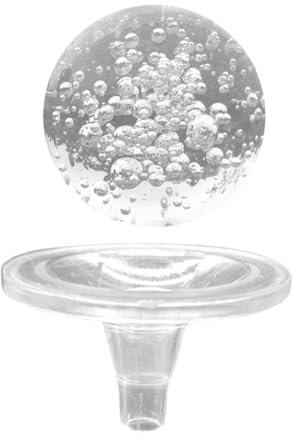 GETAJGHSD Crystal Ball Fountain Stand 3.1 Inch 8cm Bubble Sphere Indoor Tabletop Decorative Sphere Fountain Bubble