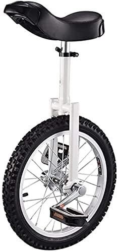 CFDZCP Einrad Erwachsene Einrad for Erwachsene Kinder, 16/18/20 Zoll Rutschfester Butyl-Bergreifen, Balance-Radfahren, Sport, Outdoor, Wettkampf, Fitness, Reiseroller, (White,20 inch)