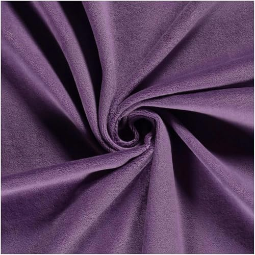 Nicky-Stoff Velour Meterware Nicky uni Zuschnitt ab 50 x 150cm Velourstoff Baumwolle Farbwahl