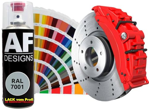 Alex Flittner Designs Spraydose RAL7001 SILBERGRAU | Hochwertiger 2K - Bremssattellack: Der Alex Flittner Designs 2K Bremssattellack bietet eine langlebige, widerstandsfähige