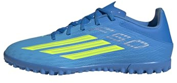 adidas Unisex Adulto F50 Club Turf Football Shoes, Lucid Ray Blue/Team Solar Yellow 2/Lucid Aquamarine, 39 1/3 EU
