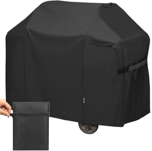 Grill-Schutzhülle, UV-Schutz, für Grillwagen, wasserdicht, verstärkt, Oxford 420D, für Garten, Terrasse, Camping und Picknick