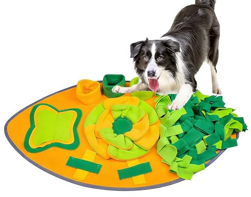 Schnüffelteppich Für Hunde | Einstellbarer Leckerli-Spender Für Hunde,Interaktives Kau Hund Langsam Futterautomat,Zur ürlichen Futtersuche Mittelgrosse Grosse Kleine Rassen Training