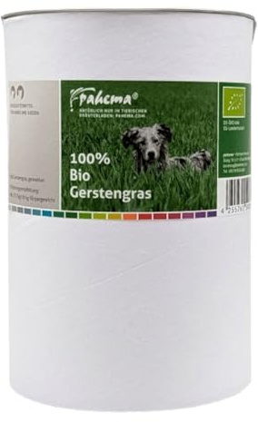pahema Bio Gerstengras - für Hunde und Katzen - 100% Natur (300 Gramm) | Pflanzliche Mikronährstoffe • Vitamine, Mineralstoffe & Antioxidantien zur täglichen Futterergänzung