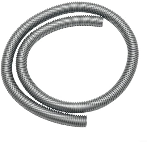 HEIBTENY Flexible Vacuum Cleaner Hose 2m, 32mm Inner 39mm Outer Diameter, EVA Anti-Aging Soft Tube for Industrial Central Vacuum 15L 30L, Gray