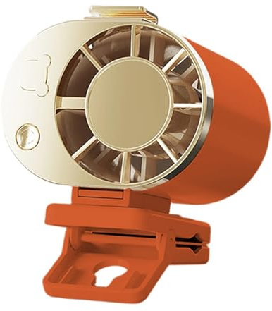 Genérico Ventilador Ponible - 3 Velocidades Pantalla LED Equipo Recargable USB - Pequeño Ventilador Recargable | para Verano Viajes Aire Playa Festivales Deportes Oficinas Escritorio Senderismo