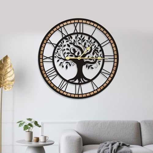 VPDTVK Grande orologio da parete a forma di Albero della Vita