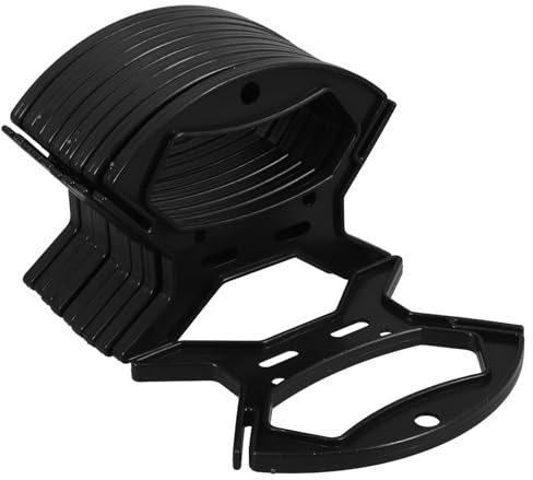 RORPOIR Enrollador de alambre doble cara 10 piezas negro, soporte para cables de audio y video en oficina y hogar, carrete para almacenaje cable anti-enredos