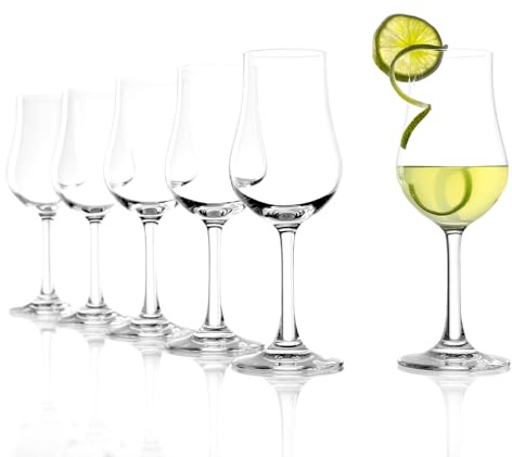 Stölzle Lausitz Set of 6 Brandy Glasses (CLASSIC). Dishwasher Safe Liqueur Glasses (6.25 Fl oz). Durable Bourbon Snifter Glass - Genuine Stölzle Glassware