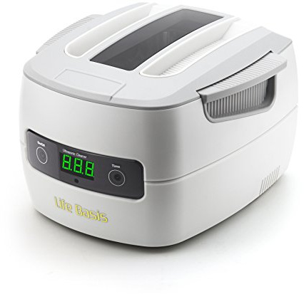 LifeBasis 1400ml Professionelles Ultraschallreinigungsgerät mit Touchscreen & 5 Zeiteinstellung 60W Ultraschallbad mit Korb Ultraschall Reinigungsgerät für Schmuck Brille Tintenpatronen Werkzeugteile