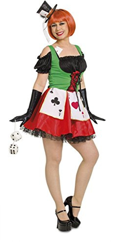 Folat 63330 - Damen Sexy Casino-Kleid, L-XL