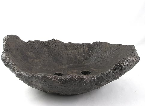Bonsaischale Bonsai Schale Bogenschale Pflanzschale oval anthrazit 29x21x10cm (14725)