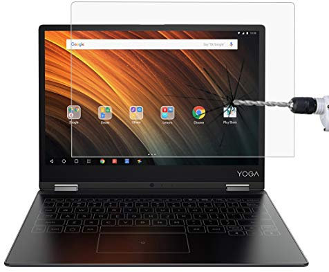 Cqu Ultra-thin 0.4mm 9H Surface Hardness Laptop Full Screen Film Protect Cover Tempered Glass Film Screen Protector for Lenovo YOGA A12 Netbook Portable Computer