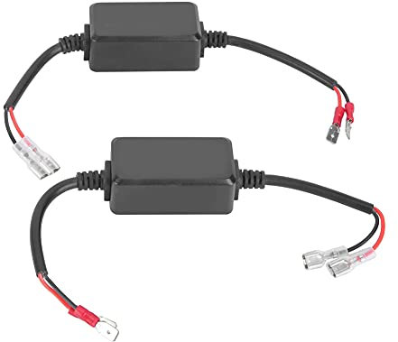 EBTOOLS 12V-14V LED-Lichtdecoder, H1 / H3 Auto Auto LED-Lichtdecoder Scheinwerferfehler Krebs Anti-Flimmer-Widerstände