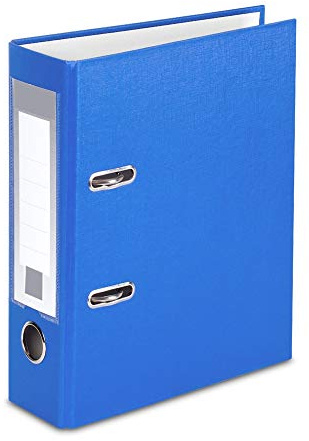 3x Ordner / DIN A5 / 75mm / Farbe: mittelblau