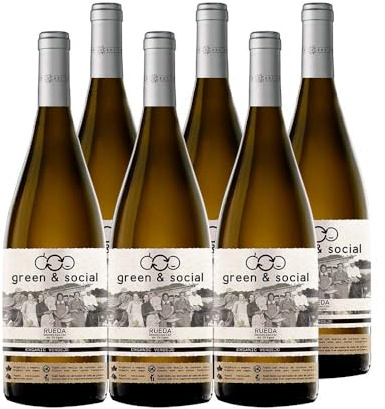 Cuatro Rayas Green and Social Verdejo Ecológico Rueda (6 Botellas x 750ml) | Vino blanco DO Rueda