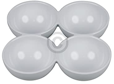 Bandeja para huevos compatible con Bosch 00635924, 93 x 93 mm, para 4 huevos en la puerta del frigorífico