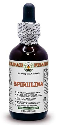 Spirulina (Arthrospira Platensis) Trockenalgen ALKOHOLFREI Flüssigextrakt Glyzerit 60 ml