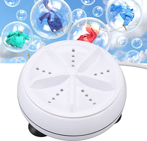 Lavatrice Portatile, Mini Lavatrice a Basso Rumore Lavatrice a Turbina Ad Ultrasuoni Lavatrici per Vestiti Mini Lavatrice per Calzini Biancheria Intima T-Shirt Cravatte