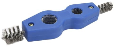 Terminal de cobre, cepillo de limpieza de batería automotriz, herramienta limpiadora de tuberías 4 en 1, cepillo de limpieza de terminales de batería 4 en 1 de acero for terminales de batería, tubería