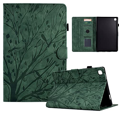 Bxithnr Étui Housse Coque pour iPad 9ème/8ème/7ème Génération 2021/2020/2019, Housse Étui à Rabat et Portefeuille Case avec Fonction Support, Coque de Protection iPad 10.2 - Vert