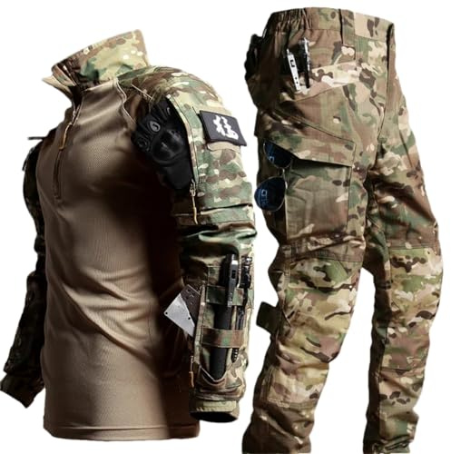 Adhdyuud Taktischer Anzug für Herren, Outdoor, Militär, Paintball, Hemden, Spezialeinheiten