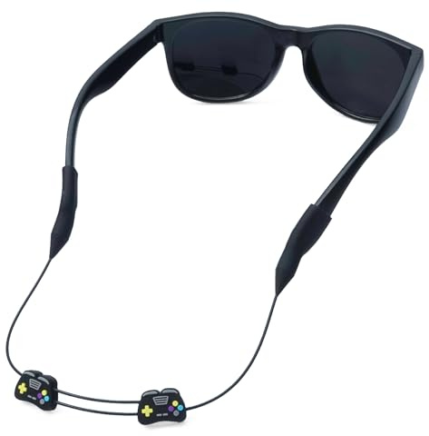 Pilotfish Brillenband für Kinder, kein Schwanz, verstellbar, Sonnenbrillenriemen für Jungen und Mädchen, Videospiel, All