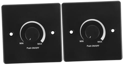 JECOMPRIS 2stücke Dimmschalter Für Yacht Und Rv Dimmerschalter Panel Langlebig Pc-material Einfache Steuerung Helligkeit Für Effektive Beleuchtungssysteme