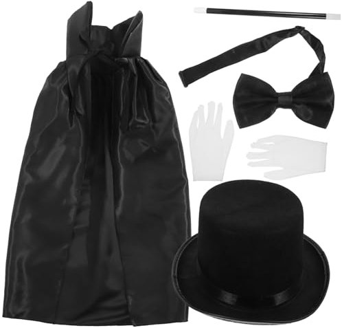 QUMIIRITY 1juego De Accesorios De Disfraz De Detective Sombrero Guantes y Temáticas y Halloween