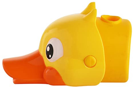 MOBUTOFU Kinder Wasserhahnverlängerung Duftwasser Auslauf Für Handwaschgerät Sicherer Wasserfluss Ungiftiges Material Gelbe Verlängerung Für Standard Wasserhähne Kindgerechtes Badezimmer Zubehör