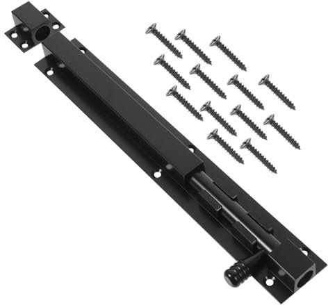 Angoily Theft Lock for Doors Sliding Lock Bolt Aluminum Alloy Material Sliding Latch for Enhanced Security for Front Door Bolt Installation