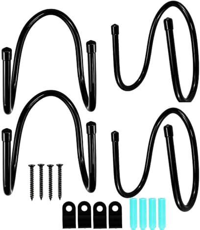 Changyeah Supporto per tubo da giardino, 4 pezzi, supporto per tubo da giardino, per tubo dell'acqua, prolunga per tubo sottovuoto