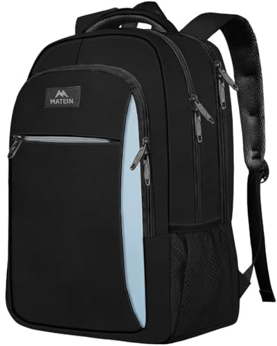 MATEIN Travel Laptop Backpack for Men, Business Anti Theft Slim Sturdy Laptops Backpack, Water Resistant College Computer Bag Gift for Women Fits 15.6 Inch Notebook