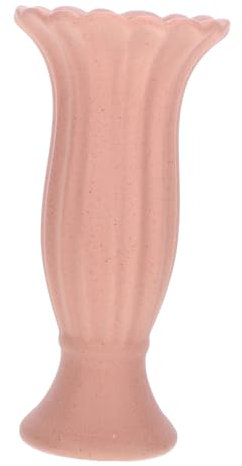 Vaguelly Roman Column Shaped Ceramic Flower Vase Style Retro Decorative Vase for Living Room Office and Table Centerpiece Floral Accent for Home