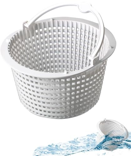 Panier Skimmer Piscine 19 Cm - Filtre Skimmer Piscine Panier En Plastique Durable, Facile à Installer, Accessoire Essentiel Pour Filtration Efficace Et Entretien Facile De Votre Piscine. (19CM)