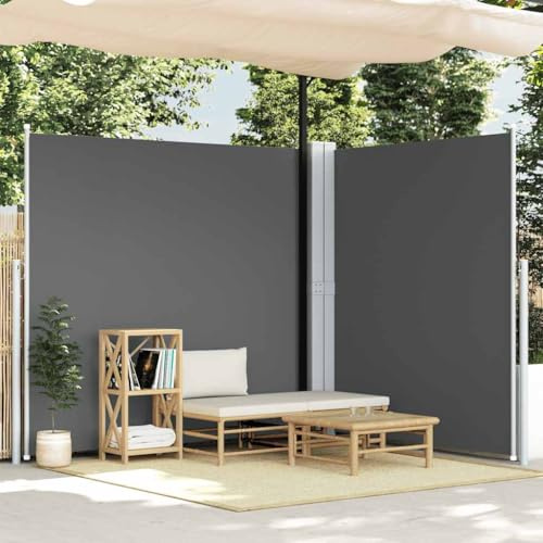 Refined Tenda da Sole Laterale Retrattile Antracite 200x600 cm