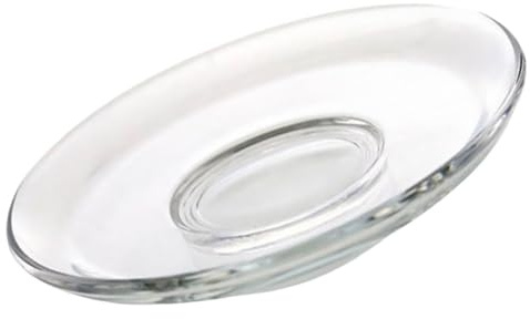 ULTECHNOVO Piattino in Vetro Piccolo Sottobicchiere per tè Piattino per Snack Decorazione per Tavolo