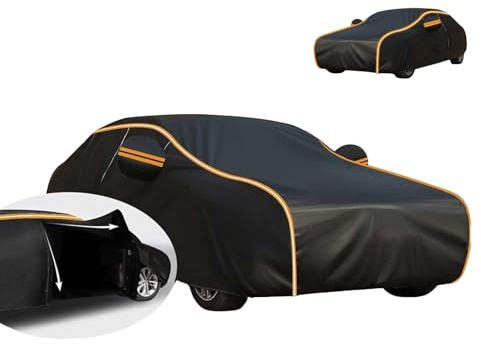 Autoplane Wasserdicht für Volvo XC90 2023-2025, Auto Abdeckplane Autoplane Winter Vollgarage Staubdicht Winddicht Regenfest Sonnenschutz Reißfest Atmungsaktiv mit UV-Schutz für Auto Außen