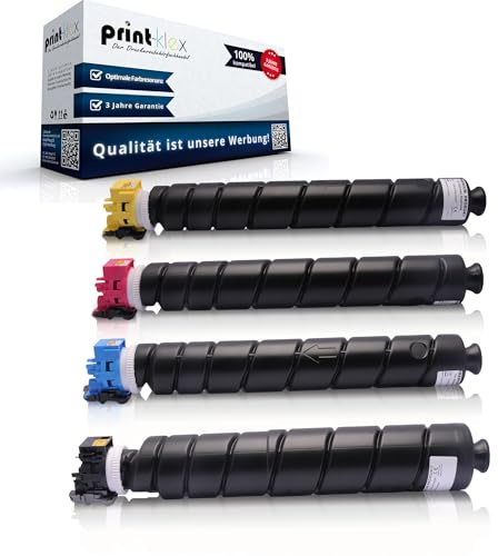 4X Print-Klex Toner kompatibel mit Kyocera TASKalfa 3252 ci TASKalfa 3253 ci TASKalfa 3252ci TASKalfa 3253ci TK8335K TK8335C TK8335M TK8335Y Black Cyan Magenta Yellow - Office Plus Serie