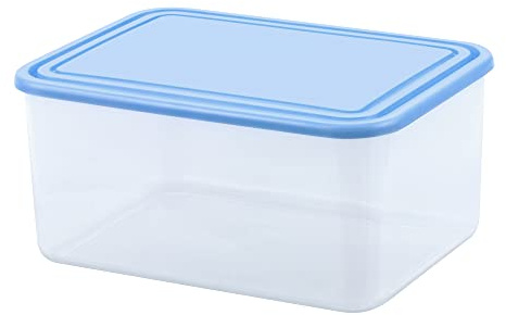 Curver Freezer-safe quadrati contenitori per alimenti in plastica con coperchio blu (3 L), EF500820
