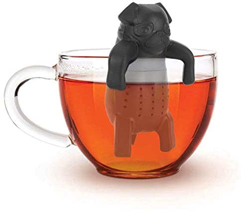Netter Teefilter in Lebensmittelqualität Cartoon Hund Silikon Lose Teesieb Infuser Filter Gadget Tee Zubehör Wiederverwendbarer Teeballfilter für angenehmere Teezeiten