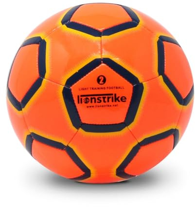 Lionstrike Größe 4 Lite-Fußball mit NeoBladder-Technologie, Leichter Kinderfußball (Alter 7–13), Jungen/Mädchen, Indoor- oder Outdoor-Trainings-/Coaching-Fußball