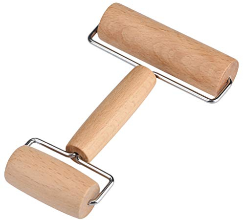 T Tool Wooden Diamond Roller Rhinestone Painting Double Head Wood Rolling Pin Pressing Diamond Accessories Ceramic Tool for Children Adults Pizzas