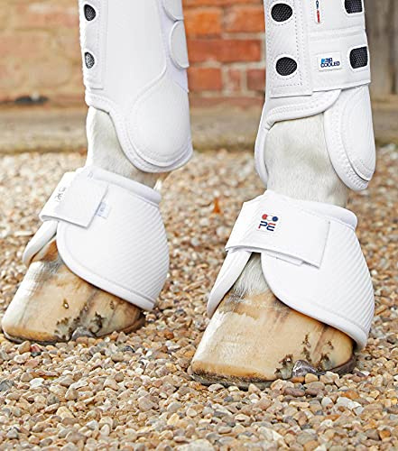 Premier Equine Hufglocken Carbon Tech Kevlar No-Turn Over Reach Boots White L